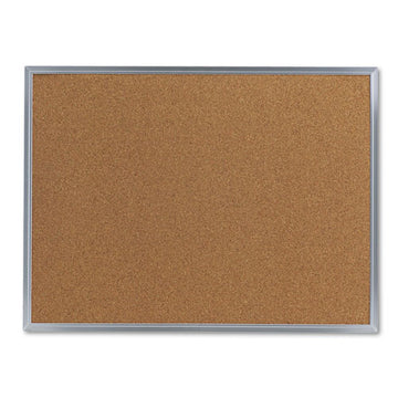 Universal® Bulletin Board, Natural Cork, 48 X 36, Satin-finished Aluminum Frame freeshipping - TVN Wholesale